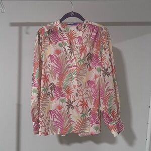 J. McLaughlin Multicolor Floral Shirt XL